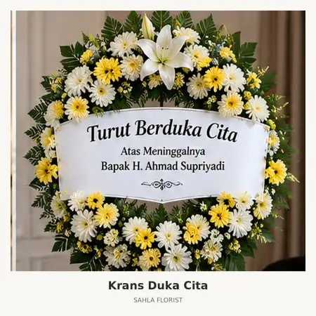 Krans Bunga Duka Pamanukan