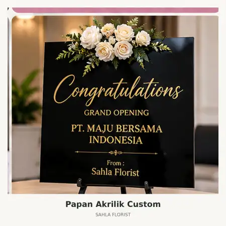 Papan Bunga Akrilik Pamanukan